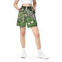 shorts - mesh (long)-Nature: Historic Scottish Highland Castle Garden Flowers Unisex Mesh Shorts-13-images on me