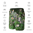 Nature: Historic Scottish Highland Castle Garden Flowers Unisex Mesh Shorts - images on me