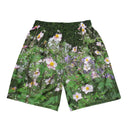Nature: Historic Scottish Highland Castle Garden Flowers Unisex Mesh Shorts - images on me