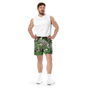 shorts - mesh (long)-Nature: Historic Scottish Highland Castle Garden Flowers Unisex Mesh Shorts-9-images on me