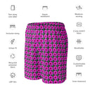 shorts - mesh (long)-Nature: Victoria Island Dahlia Unisex Mesh Shorts-3-images on me