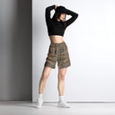 shorts - mesh (long)-Vibe: Cliffs of Moher Nature's Pattern Unisex Mesh Shorts-12-images on me