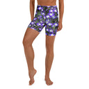 shorts - yoga-Nature: Irish Noble's Castle Lobelias Yoga Shorts-2-images on me