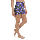 shorts - yoga-Nature: Irish Noble's Castle Lobelias Yoga Shorts-5-images on me