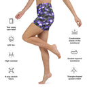 shorts - yoga-Nature: Irish Noble's Castle Lobelias Yoga Shorts-7-images on me