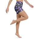 shorts - yoga-Nature: Irish Noble's Castle Lobelias Yoga Shorts-8-images on me