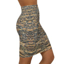 skirt - pencil (hugs)-Vibe: Cliffs of Moher Nature's Pattern Pencil Skirt-4-images on me