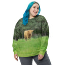 sweatshirt - pullover-God's Creatures: Highland Cattle Unisex Sweatshirt-7-images on me
