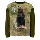 sweatshirt - pullover-God's Creatures: North Shore Mountain Bear Unisex Sweatshirt-1-images on me