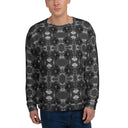 sweatshirt - pullover-Vibe: Victoria Island Dahlia Monochrome Charm Unisex Sweatshirt-1-images on me
