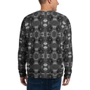 sweatshirt - pullover-Vibe: Victoria Island Dahlia Monochrome Charm Unisex Sweatshirt-2-images on me
