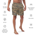swimwear - trunks-Vibe: Cliffs of Moher Nature's Pattern Swim Trunks-3-images on me