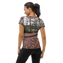 tee - athletic-Explore: Autumn in Georgia Colors Athletic Tee for Women-2-images on me