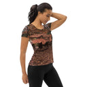 Explore: Autumn in Georgia Colors Athletic Tee for Women - images on me