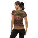 tee - athletic-Explore: Autumn in Georgia Path Athletic Tee for Women-2-images on me