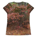 tee - athletic-Explore: Autumn in Georgia Path Athletic Tee for Women-6-images on me