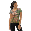 tee - athletic-Explore: Autumn in Georgia Trees Athletic Tee for Women-1-images on me