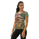 tee - athletic-Explore: Autumn in Georgia Trees Athletic Tee for Women-3-images on me