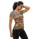 tee - athletic-Explore: Autumn in Georgia Trees Athletic Tee for Women-4-images on me