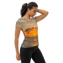 tee - athletic-Explore: Florida Sun Rising Athletic Tee for Women-4-images on me