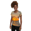 tee - athletic-Explore: Florida Sun Rising Athletic Tee for Women-5-images on me