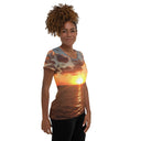 tee - athletic-Explore: Florida Sunrise Athletic Tee for Women-10-images on me