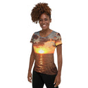 tee - athletic-Explore: Florida Sunrise Athletic Tee for Women-7-images on me