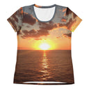 tee - athletic-Explore: Florida Sunrise Athletic Tee for Women-9-images on me