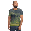 tee - athletic-Explore: Scotland's Highland Hills Athletic Tee for Men-1-images on me