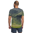 tee - athletic-Explore: Scotland's Highland Hills Athletic Tee for Men-2-images on me