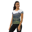 Explore: Scotland's Highland Hills Athletic Tee for Women - images on me