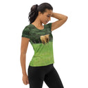 tee - athletic-God's Creatures: Highland Cattle Athletic Tee for Women-3-images on me