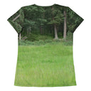 tee - athletic-God's Creatures: Highland Cattle Athletic Tee for Women-6-images on me