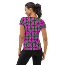 Nature: Victoria Island Dahlia Athletic Tee for Women - images on me