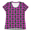 Nature: Victoria Island Dahlia Athletic Tee for Women - images on me