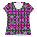 Nature: Victoria Island Dahlia Athletic Tee for Women - images on me