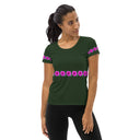 Nature: Victoria Island Dahlia Row Athletic Tee for Women - images on me