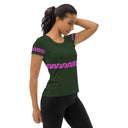 Nature: Victoria Island Dahlia Row Athletic Tee for Women - images on me