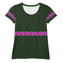 Nature: Victoria Island Dahlia Row Athletic Tee for Women - images on me