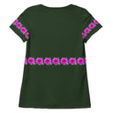 Nature: Victoria Island Dahlia Row Athletic Tee for Women - images on me