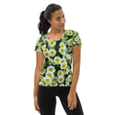 Nature: Victoria Island Petunias Athletic Tee for Women - images on me