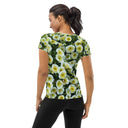 Nature: Victoria Island Petunias Athletic Tee for Women - images on me