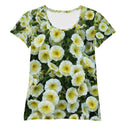 Nature: Victoria Island Petunias Athletic Tee for Women - images on me