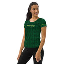 Sports Talk: Wanna Play Tennis Rackets Athletic Tee for Women (black rackets) - images on me