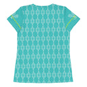 Sports Talk: Wanna Play Tennis Rackets Athletic Tee for Women (white rackets) - images on me