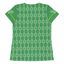 Sports Talk: Wanna Play Tennis Rackets Athletic Tee for Women (white rackets) - images on me