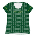 Sports Talk: Wanna Play Tennis Rackets Athletic Tee for Women (white rackets) - images on me