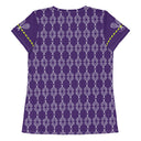 Sports Talk: Wanna Play Tennis Rackets Athletic Tee for Women (white rackets) - images on me