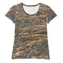 tee - athletic-Vibe: Cliffs of Moher Nature's Pattern Athletic Tee for Women-6-images on me
