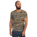 tee - athletic-Vibe Talk: Rock Cliffs of Moher Nature's Pattern Athletic Tee for Men-1-images on me